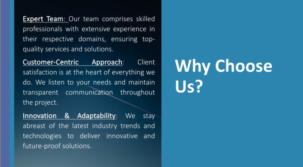 Why you choose us?